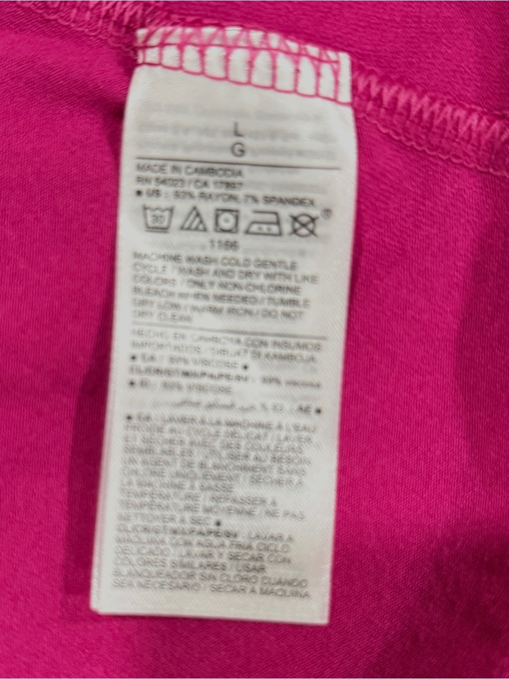 OLD NAVY Fuchsia Pink Fit & Flare Twist Front Cutout Midi Dress Sz Large NWT - Picture 8 of 8
